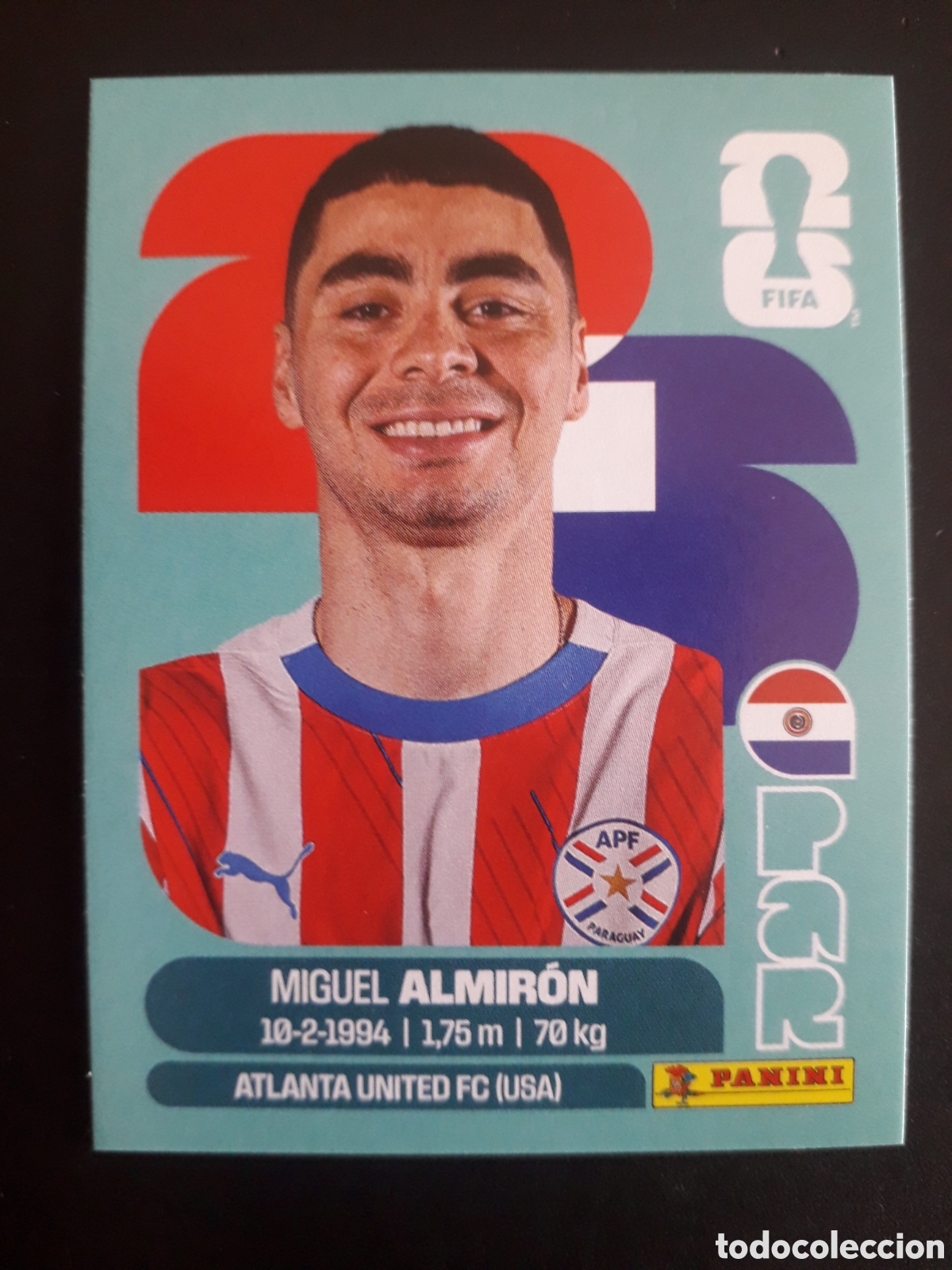 Cromos de F&uacute;tbol: ALMIR&Oacute;N PARAGUAY PAR 17 MUNDIAL F&Uacute;TBOL 2026 FIFA WORLD CUP PANINI SIN PEGAR PEDIDO M&Iacute;NIMO 3&euro;