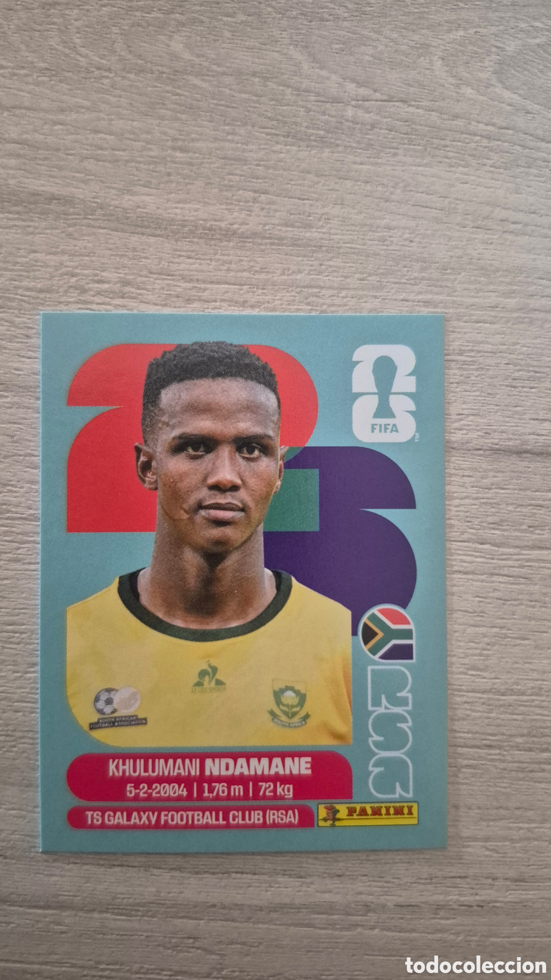 Cromos de F&uacute;tbol: RSA7 Ndamane FIFA World Cup 2026
