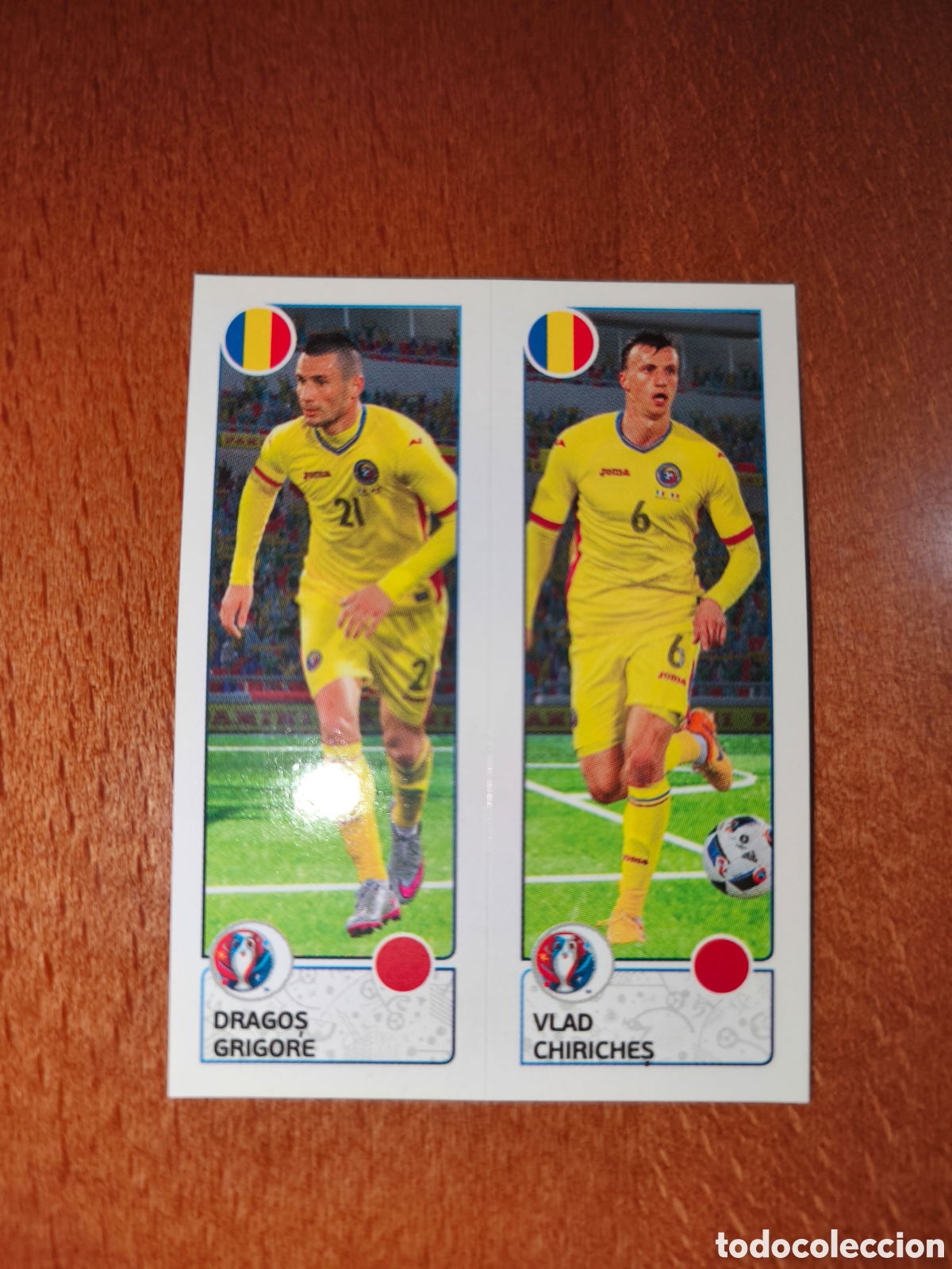 Cromos de F&uacute;tbol: Dragos Grigore/Vlad Chiriches n&deg;45 UEFA Euro 2016 Ruman&iacute;a