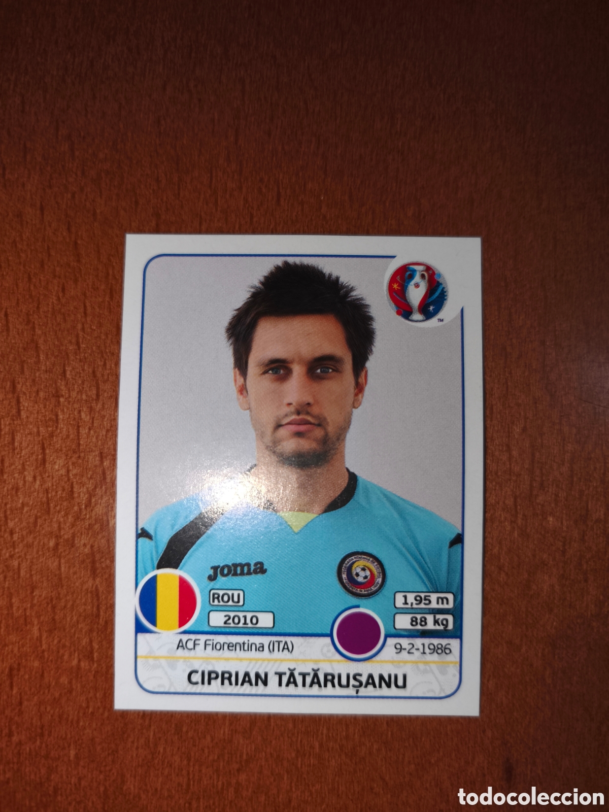 Cromos de F&uacute;tbol: Ciprian Tatarusanu n&deg;49 UEFA Euro 2016 Ruman&iacute;a