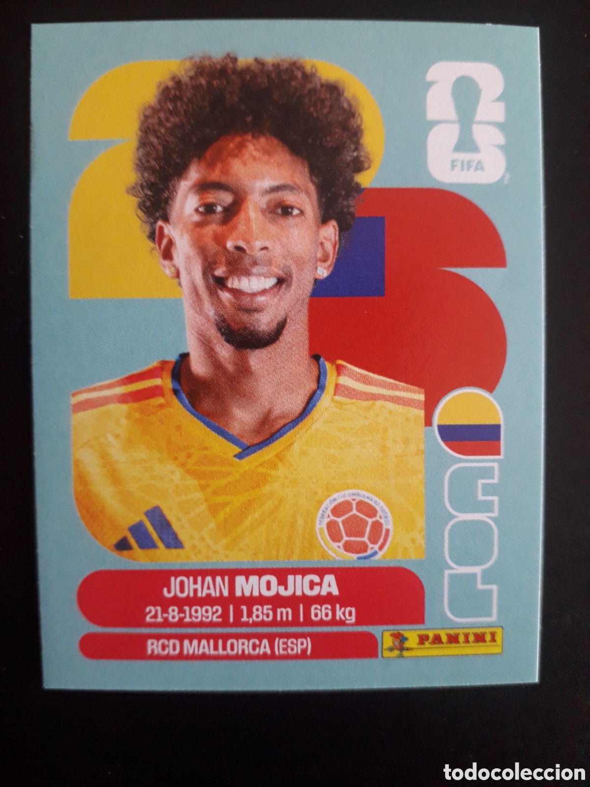 Cromos de F&uacute;tbol: MOJICA COLOMBIA COL 7 MUNDIAL F&Uacute;TBOL 2026 FIFA WORLD CUP PANINI SIN PEGAR PEDIDO M&Iacute;NIMO 3&euro;