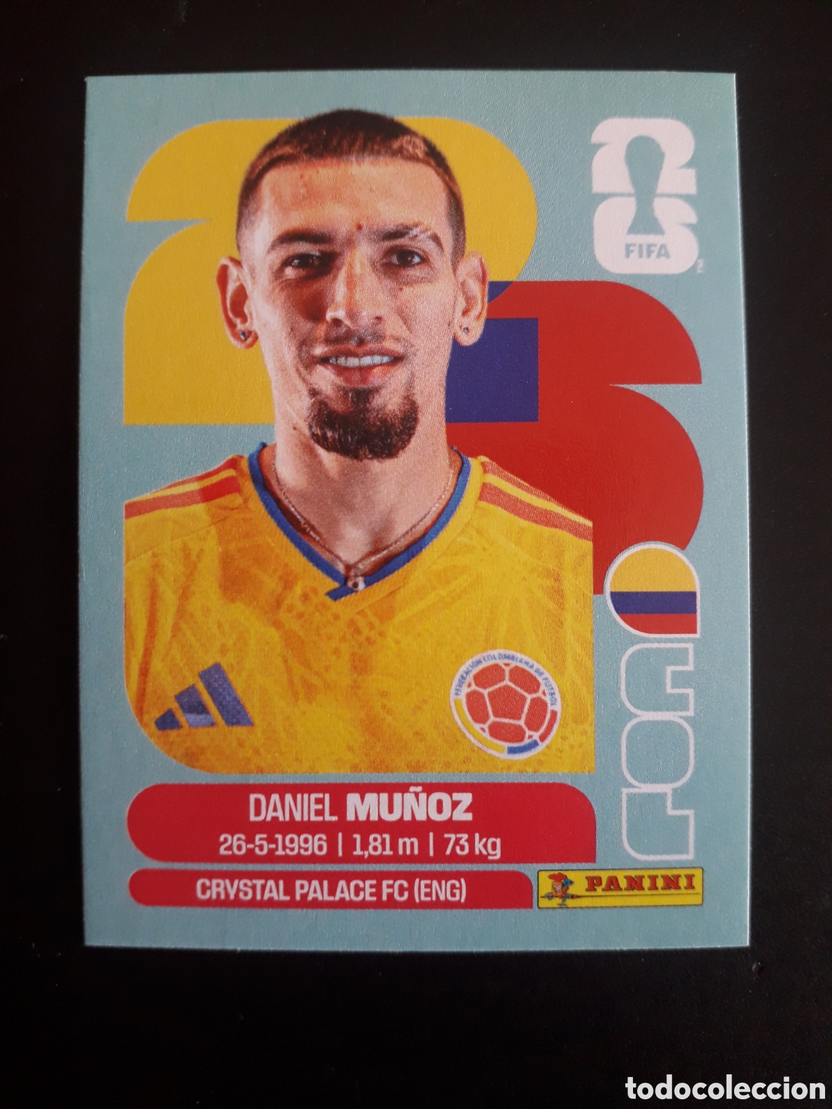 Cromos de F&uacute;tbol: MU&Ntilde;OZ COLOMBIA COL 6 MUNDIAL F&Uacute;TBOL 2026 FIFA WORLD CUP PANINI SIN PEGAR PEDIDO M&Iacute;NIMO 3&euro;