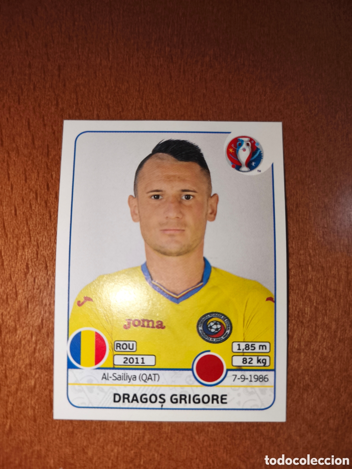 Cromos de F&uacute;tbol: Dragos Grigore n&deg;53 UEFA Euro 2016 Ruman&iacute;a