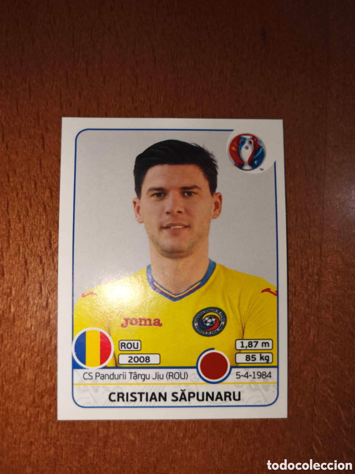 Cromos de F&uacute;tbol: Cristian Sapunaru n&deg;56 UEFA Euro 2016 Ruman&iacute;a