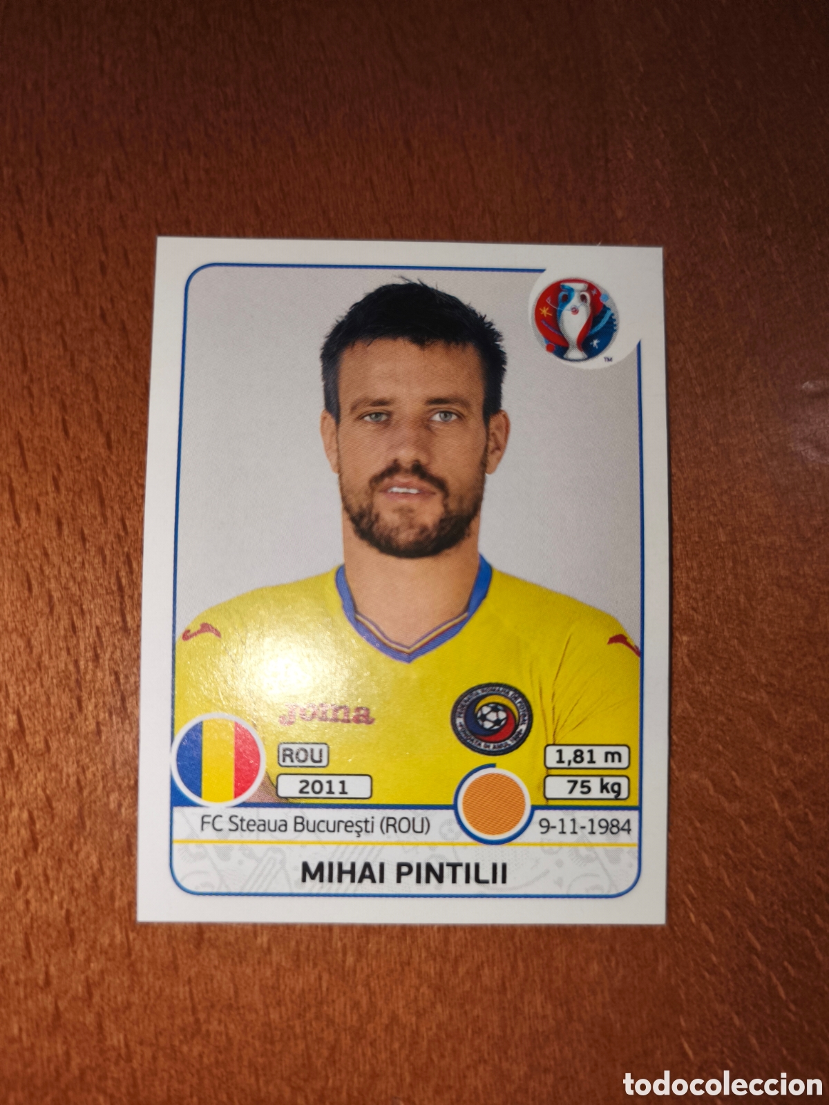 Cromos de F&uacute;tbol: Mihai Pintilii n&deg;57 UEFA Euro 2016 Ruman&iacute;a