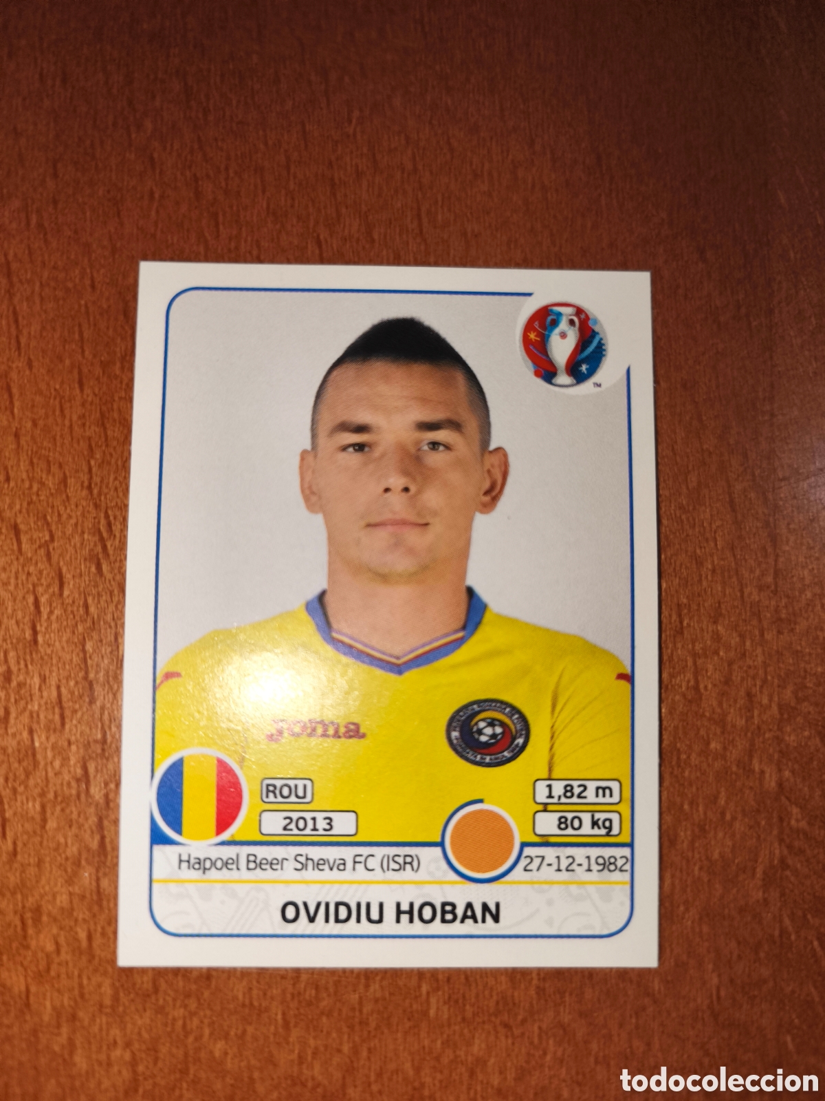 Cromos de F&uacute;tbol: Ovidiu Hoban n&deg;58 UEFA Euro 2016 Ruman&iacute;a