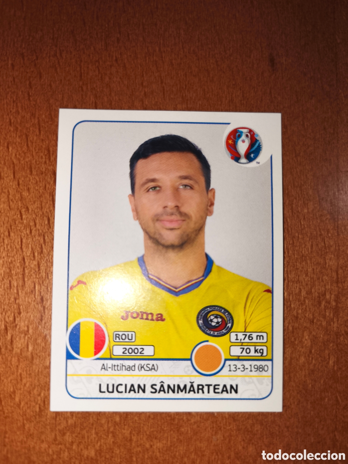 Cromos de F&uacute;tbol: Lucian Sanmartean n&deg;59 UEFA Euro 2016 Ruman&iacute;a