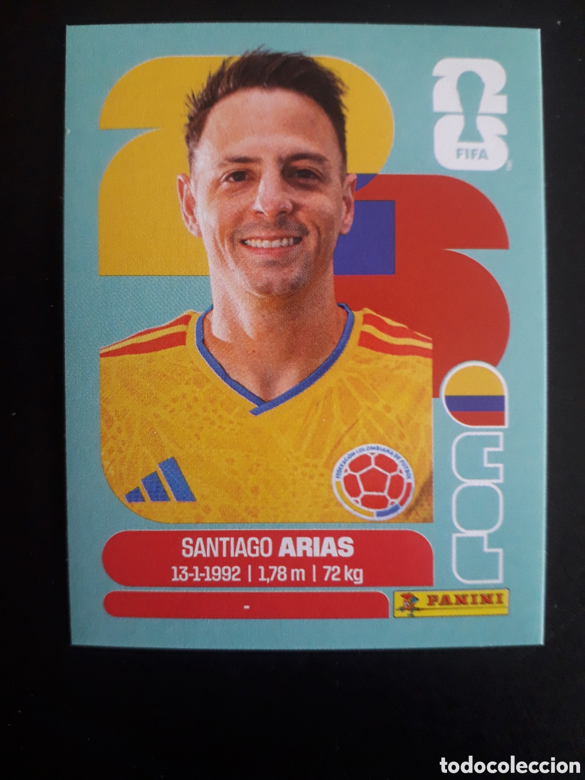 Cromos de F&uacute;tbol: ARIAS COLOMBIA COL 9 MUNDIAL F&Uacute;TBOL 2026 FIFA WORLD CUP PANINI SIN PEGAR PEDIDO M&Iacute;NIMO 3&euro;