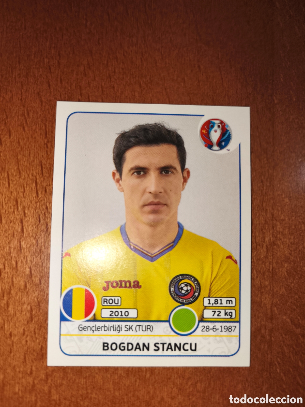 Cromos de F&uacute;tbol: Bogdan Stancu n&deg;65 UEFA Euro 2016 Ruman&iacute;a