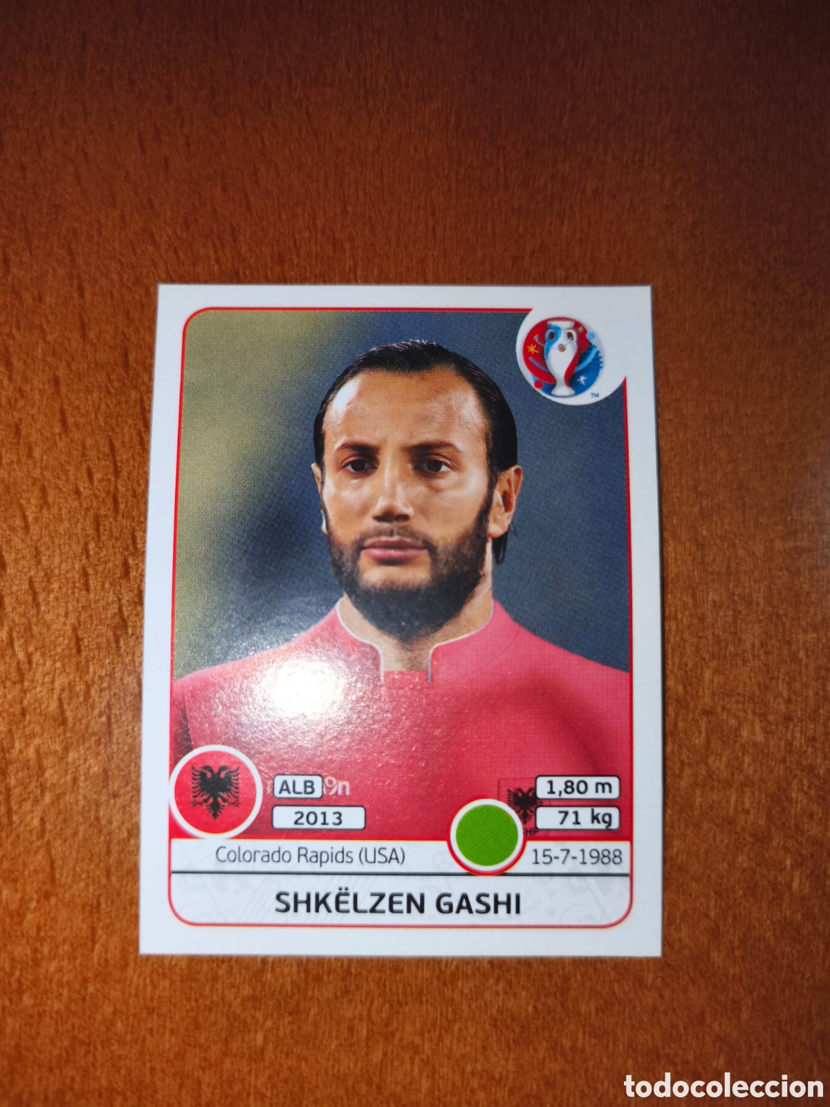 Cromos de F&uacute;tbol: Shkelzen Gashi n&deg;85 UEFA Euro 2016 Ruman&iacute;a
