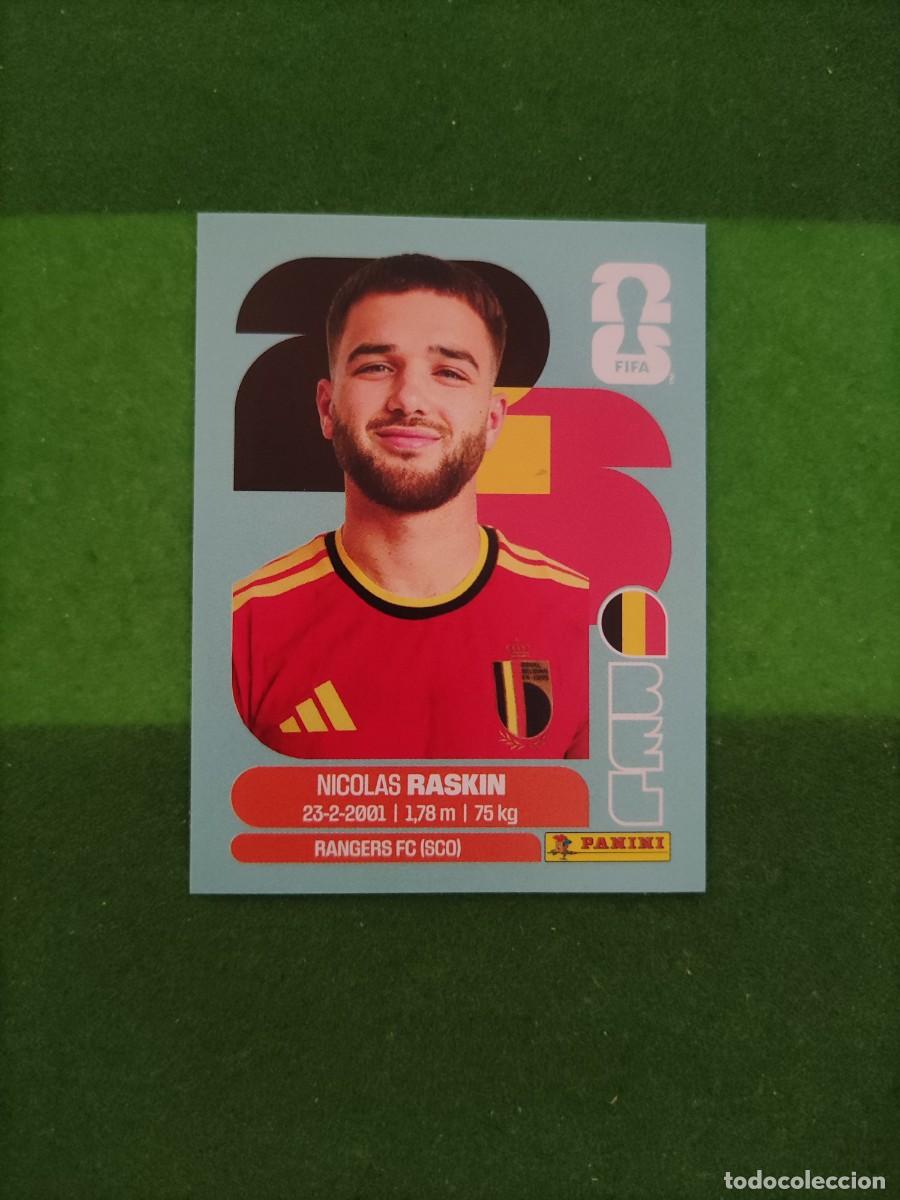 Cromos de F&uacute;tbol: Raskin B&eacute;lgica BEL 11 Sticker Mundial 2026 FIFA World Cup / Sin pegar