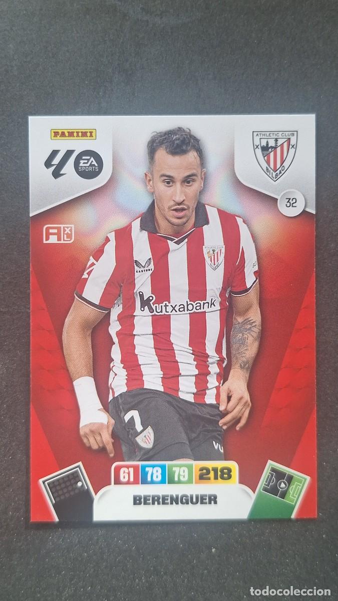 Cromos de F&uacute;tbol: L3 BERENGUER ATHLETIC CLUB DE BILBAO 32 ADRENALYN XL LIGA 2025/2026 25 26 PANINI