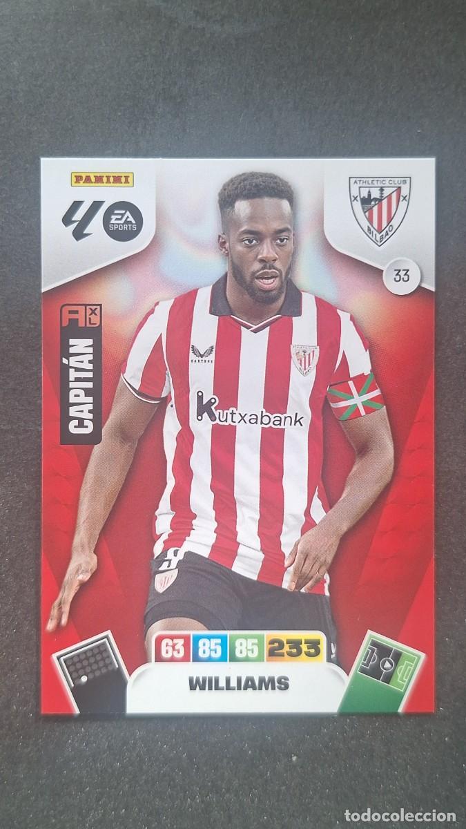 Cromos de F&uacute;tbol: L3 WILLIAMS ATHLETIC CLUB DE BILBAO 33 ADRENALYN XL LIGA 2025/2026 25 26 PANINI