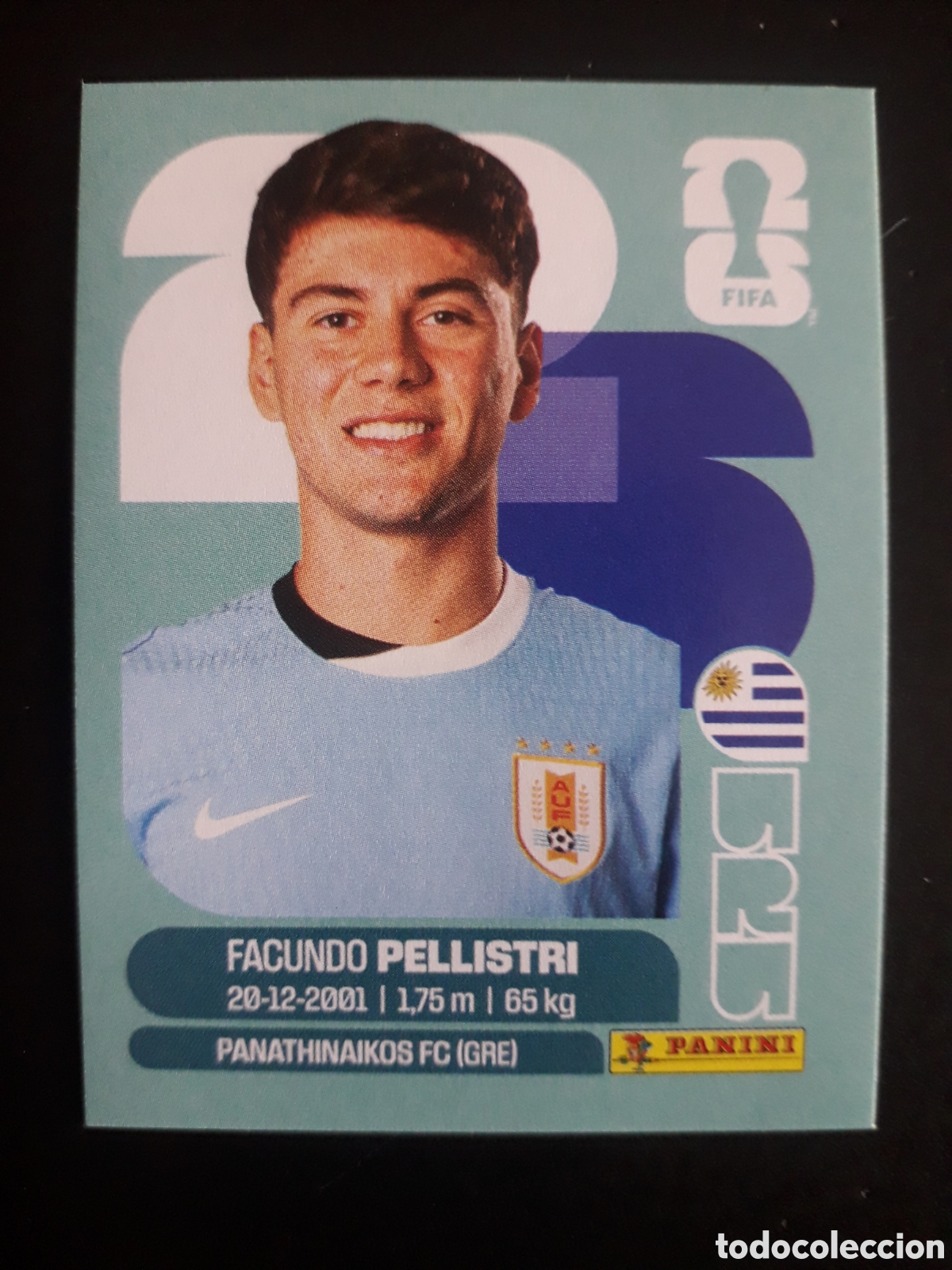 Cromos de F&uacute;tbol: PELLISTRI URUGUAY URU 20 MUNDIAL F&Uacute;TBOL 2026 FIFA WORLD CUP PANINI SIN PEGAR PEDIDO M&Iacute;NIMO 3&euro;