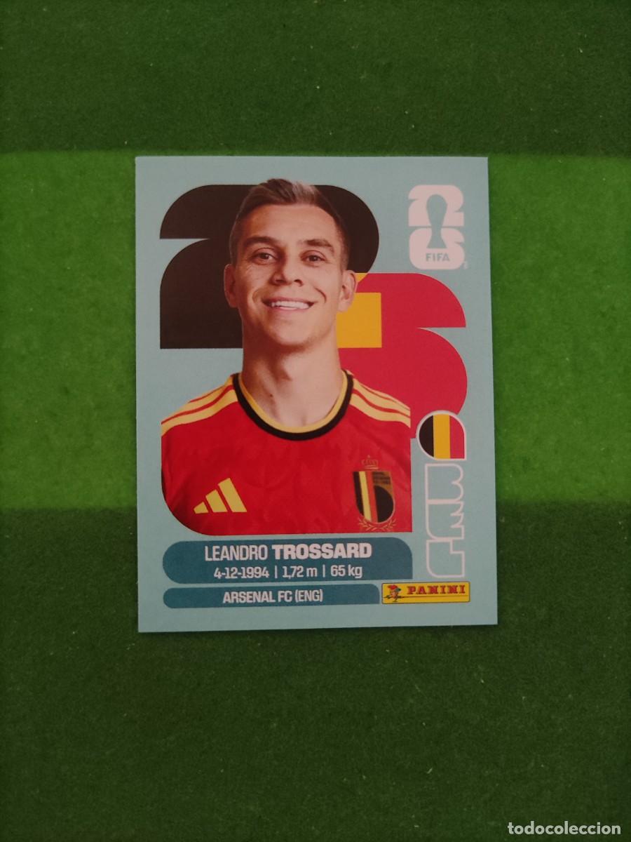 Cromos de F&uacute;tbol: Trossard B&eacute;lgica BEL 18 Sticker Mundial 2026 FIFA World Cup / Sin pegar