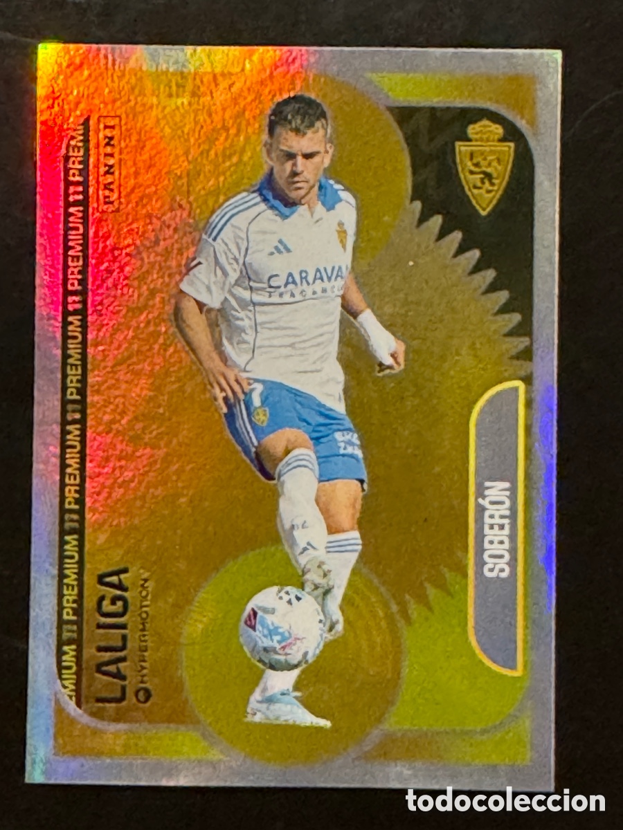 Fu&szlig;ball-Sticker: Sober&oacute;n Premium Zaragoza Liga Hypermotion 2025/26