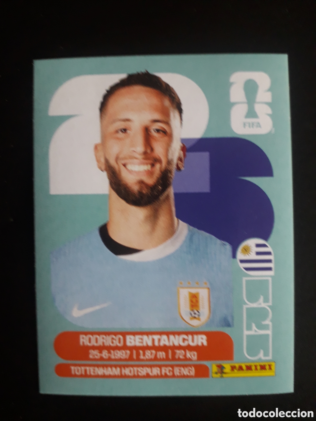 Fu&szlig;ball-Sticker: BENTANCUR URUGUAY URU 12 MUNDIAL F&Uacute;TBOL 2026 FIFA WORLD CUP PANINI SIN PEGAR PEDIDO M&Iacute;NIMO 3&euro;