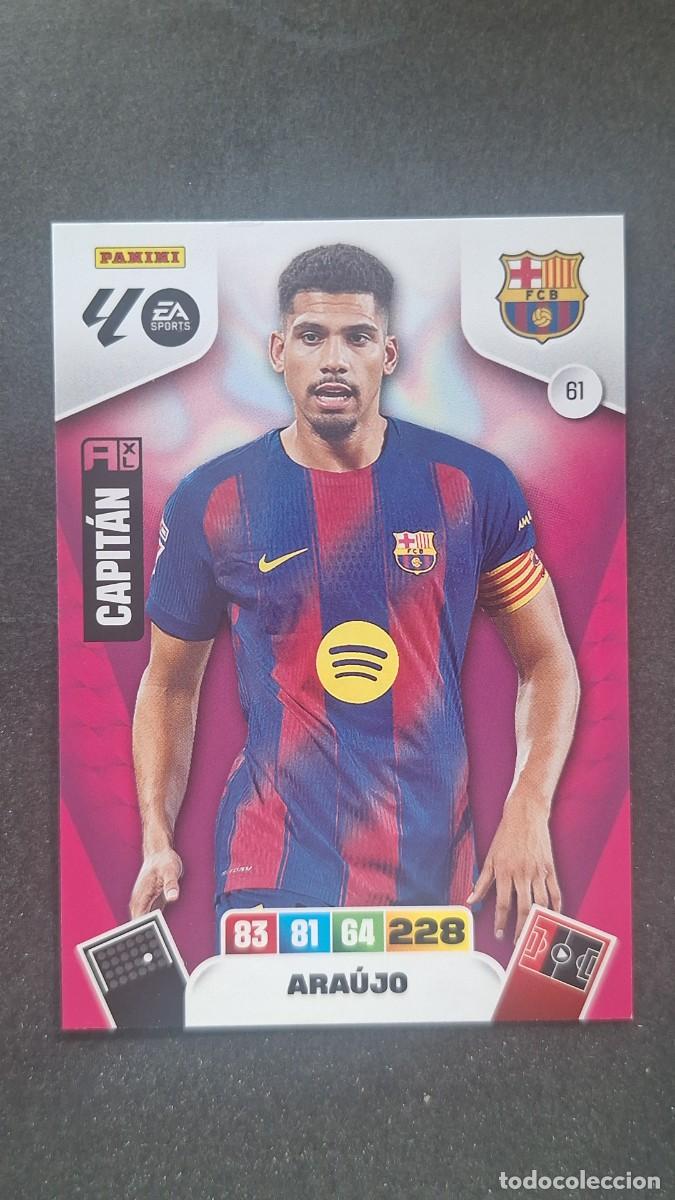 Cromos de F&uacute;tbol: L3 ARAUJO F. C. BARCELONA 61 ADRENALYN XL LIGA 2025/2026 25 26 PANINI