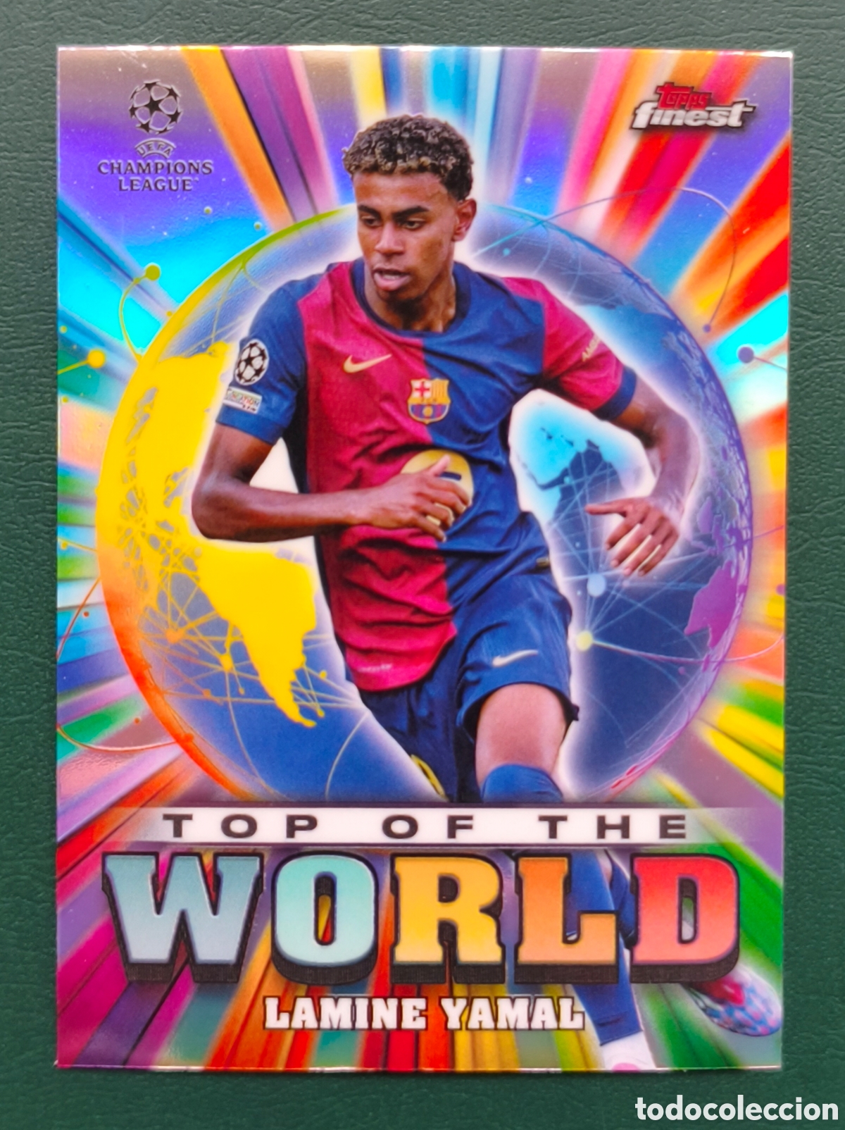 Cromos de Futebol: TW-2 Lamine Yamal Top of the World | Barcelona 2024-25 Topps Finest UCL 24 25