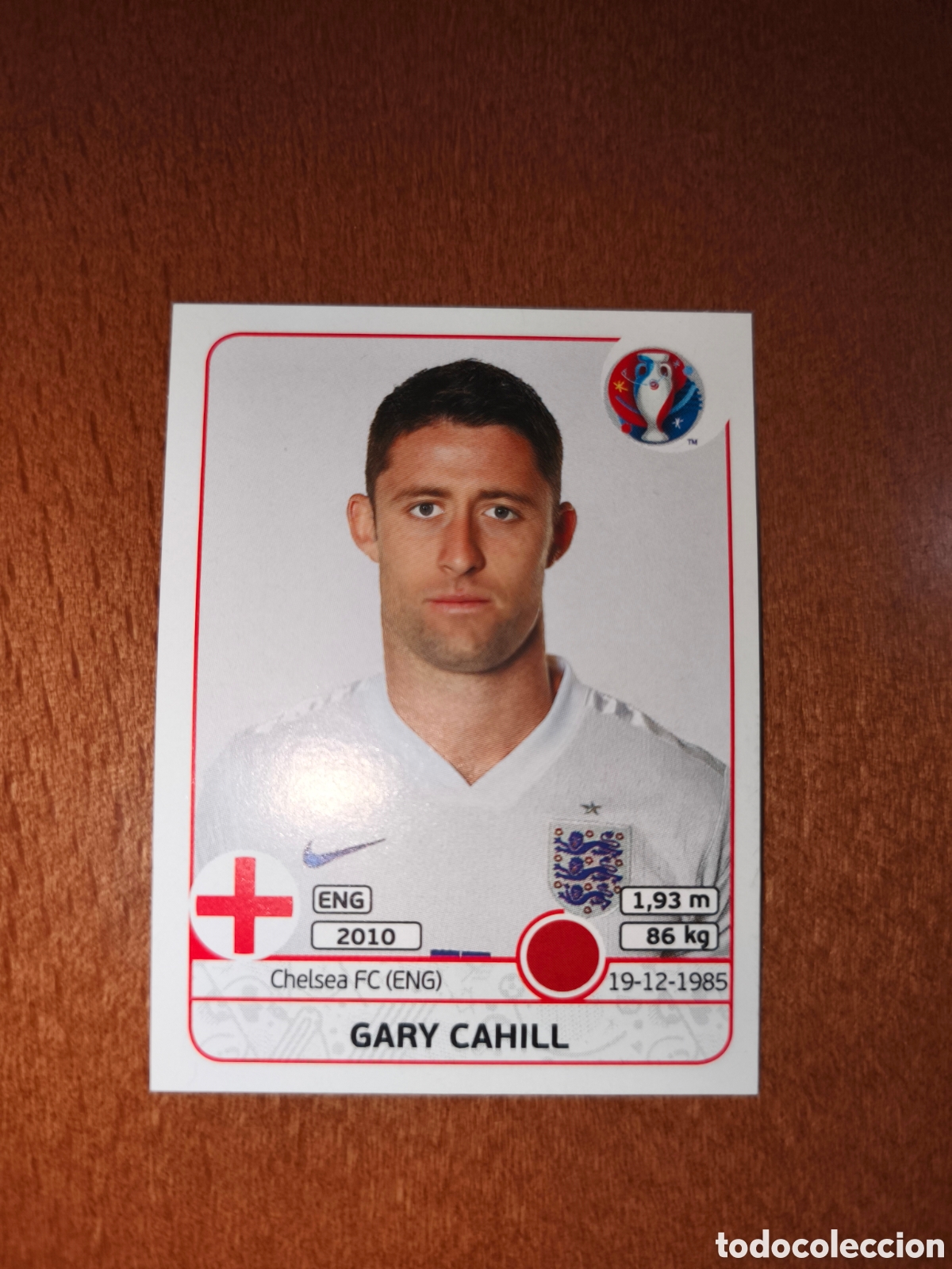 Cromos de Futebol: Gary Cahill n&deg;130 UEFA Euro 2016 Inglaterra