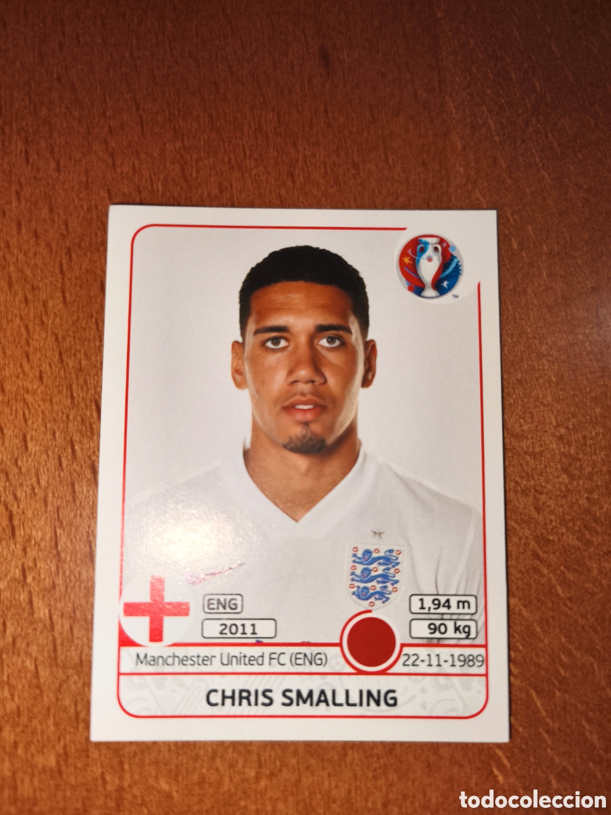 Cromos de Futebol: Chris Smalling n&deg;131 UEFA Euro 2016 Inglaterra