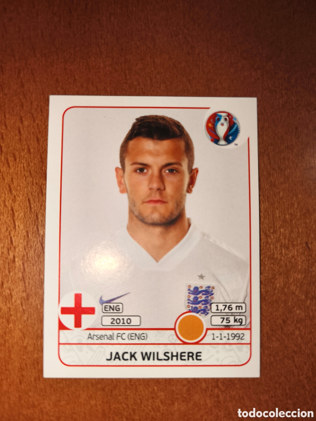 Cromos de Futebol: Jack Wilshere n&deg;139 UEFA Euro 2016 Inglaterra