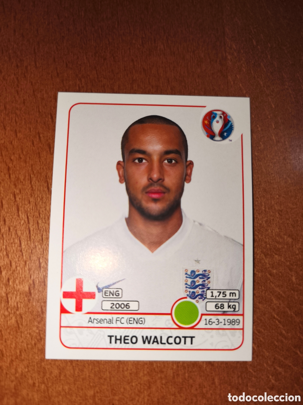 Cromos de Futebol: Theo Walcott n&deg;143 UEFA Euro 2016 Inglaterra