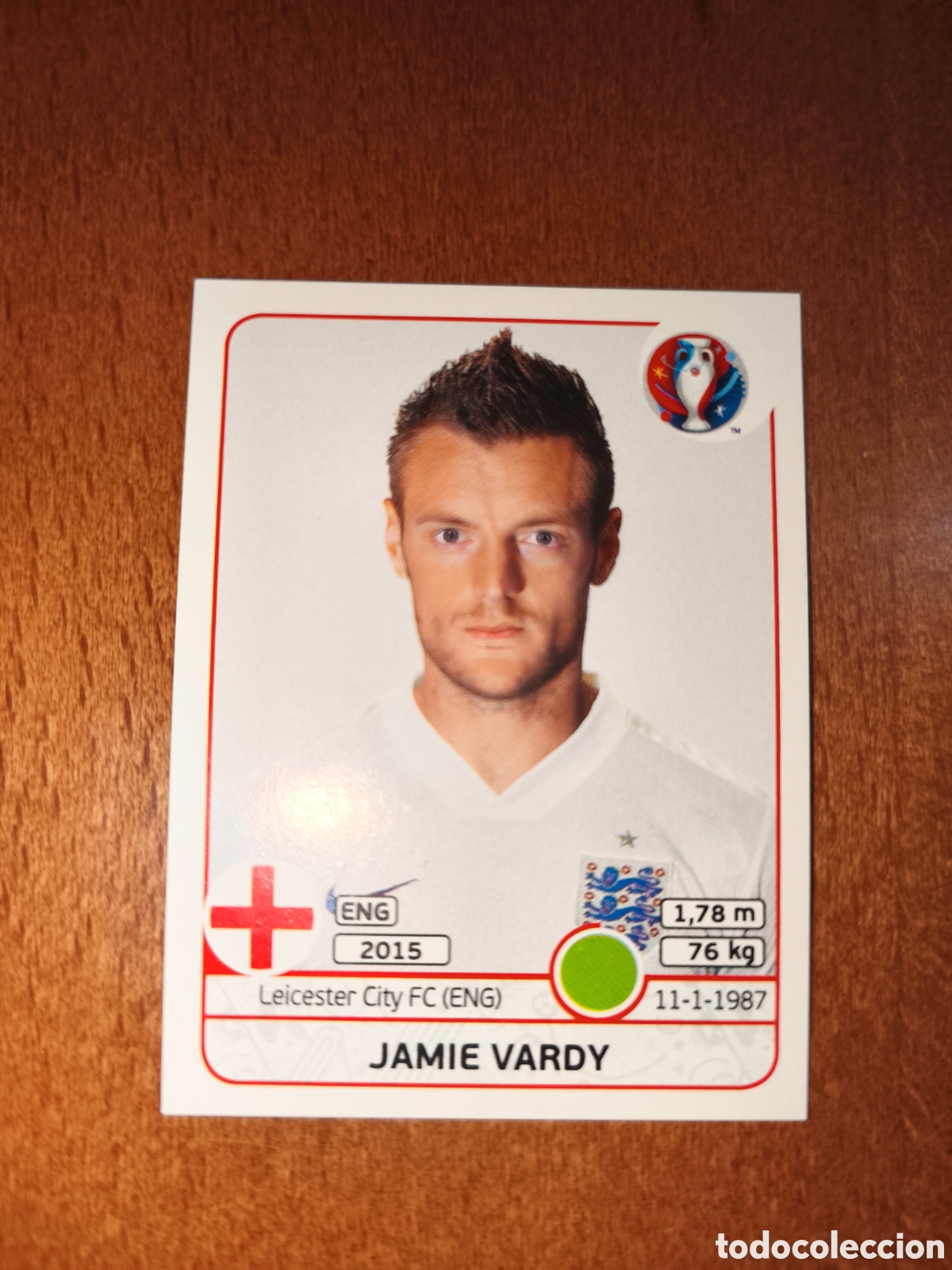 Cromos de Futebol: Jamie Vardy n&deg;147 UEFA Euro 2016 Inglaterra