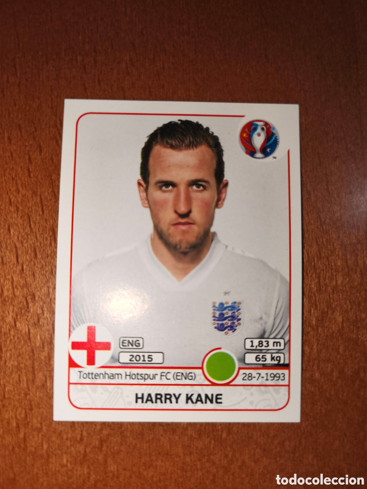 Cromos de F&uacute;tbol: Harry Kane n&deg;148 UEFA Euro 2016 Inglaterra