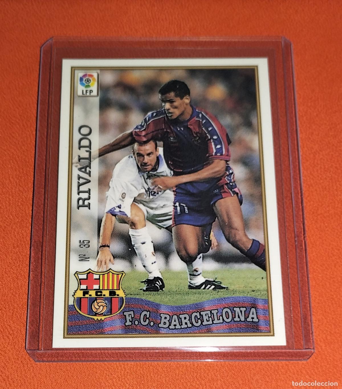 Cromos de F&uacute;tbol: 35 RIVALDO FC BARCELONA CARD MUNDICROMO SPORT LIGA FUTBOL 1997 1998 97 98