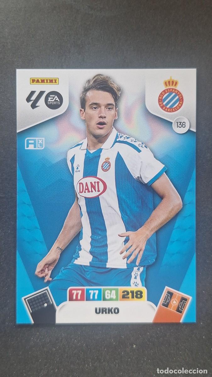 Cromos de F&uacute;tbol: L3 URKO R. C. D. ESPA&Ntilde;OL 136 ADRENALYN XL LIGA 2025/2026 25 26 PANINI
