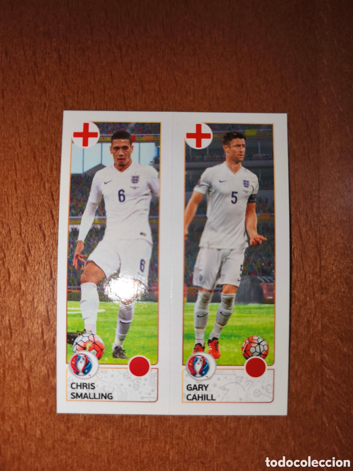 Football Stickers: Chris Smalling/Gary Cahill n&deg;151 UEFA Euro 2016 Inglaterra