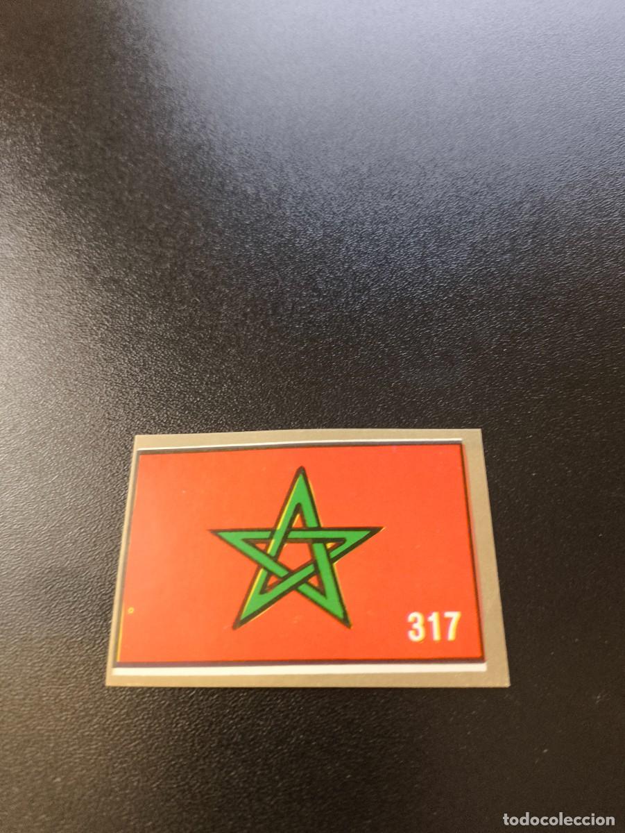 Cromos de F&uacute;tbol: 317 FLAG BANDERA MARRUECOS MOROCCO REYAUCA WORLD CUP MUNDIAL MEXICO 1986 NO PANINI