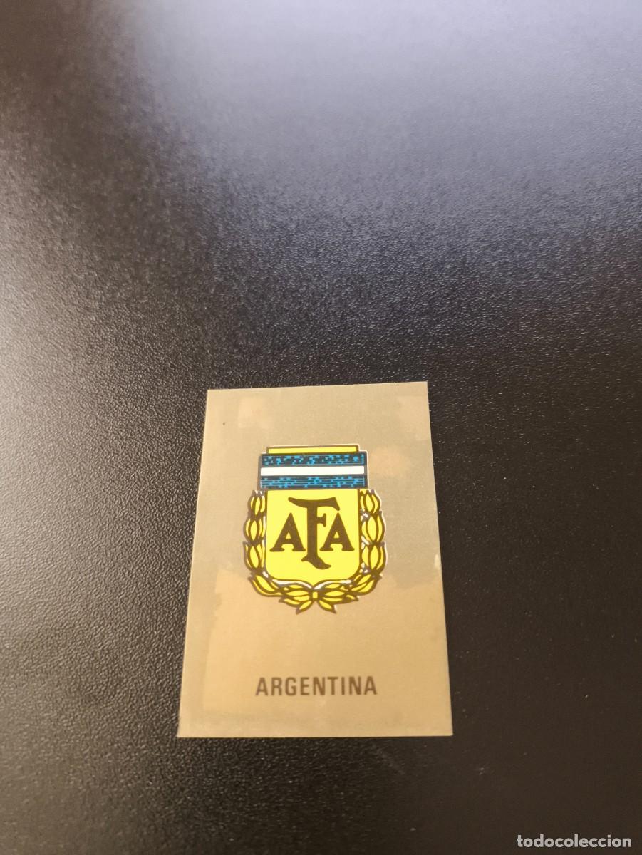 Cromos de F&uacute;tbol: ESCUDO BADGE ARGENTINA REYAUCA WORLD CUP MUNDIAL MEXICO 1986 NO PANINI