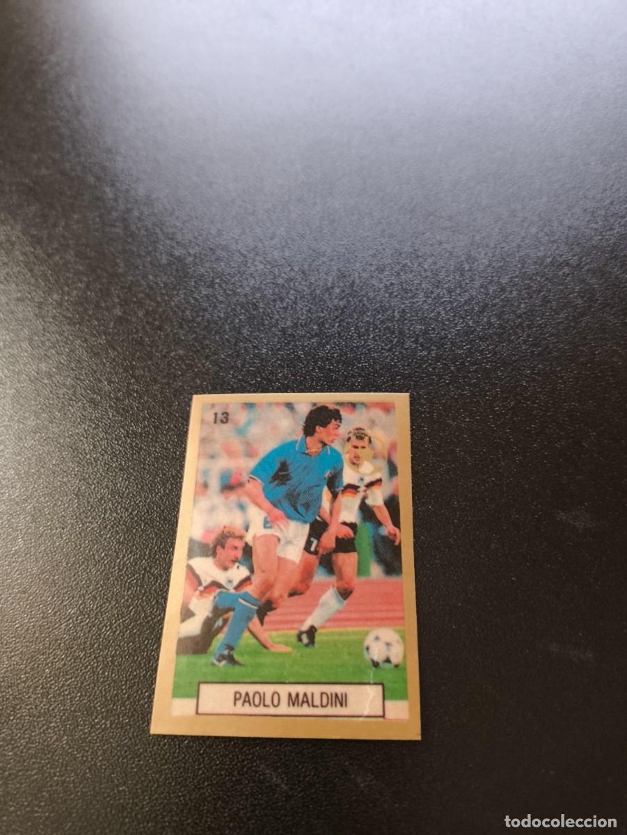 Cromos de F&uacute;tbol: 13 PAOLO MALDINI ITALIA REYAUCA WORLD CUP MUNDIAL ITALIA ITALY 1990 NO PANINI
