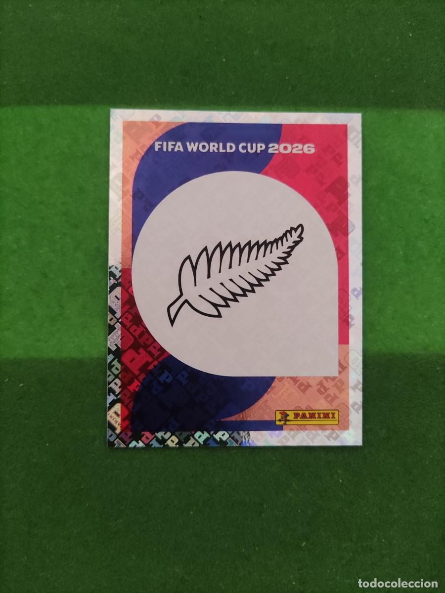 Cromos de F&uacute;tbol: Escudo Nueva Zelanda NZL 1 Sticker Mundial 2026 FIFA World Cup / Sin pegar
