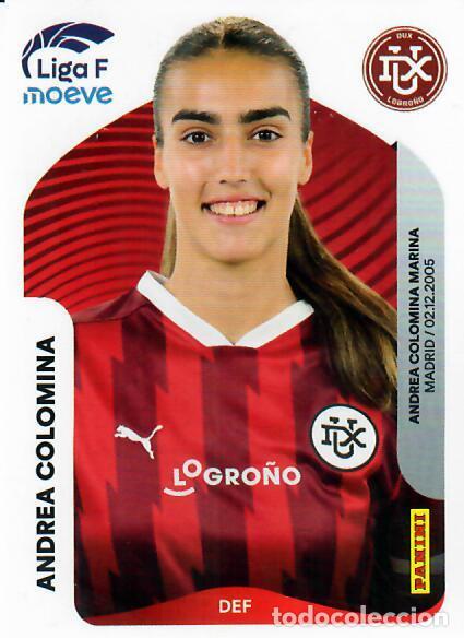 Cromos de F&uacute;tbol: CROMO PANINI LIGA FEMENINA F 2025-26 (25 - 26) - N&ordm; 146 - ANDREA COLOMINA - DUX LOGRO&Ntilde;O