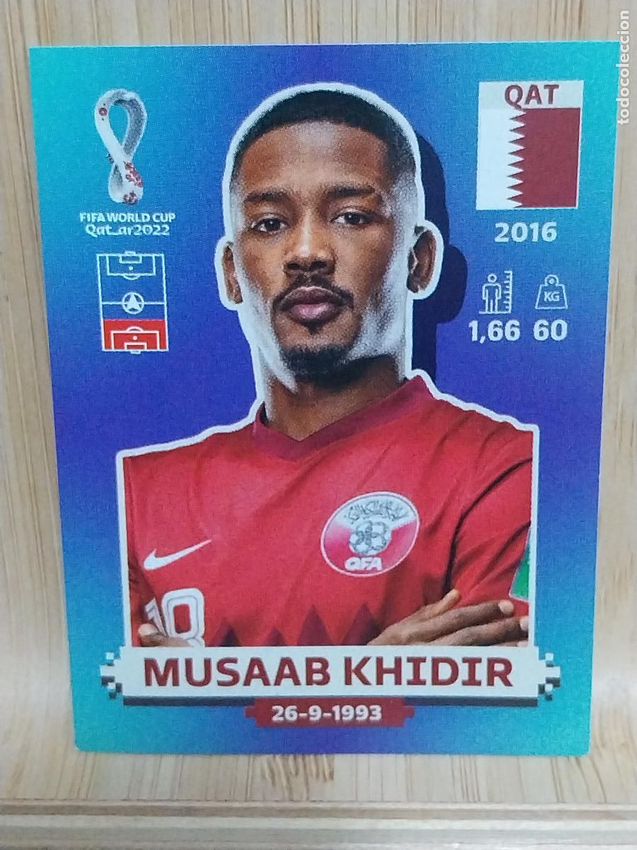 Cromos de F&uacute;tbol: KHIDIR QAT 8 * QATAR 2022 CROMO SIN PEGAR NUNCA ORIGINAL