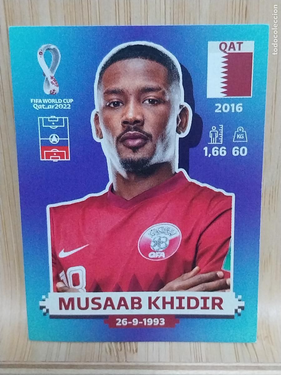 Cromos de F&uacute;tbol: KHIDIR QAT 8 QATAR 2022 CROMO SIN PEGAR NUNCA ORIGINAL