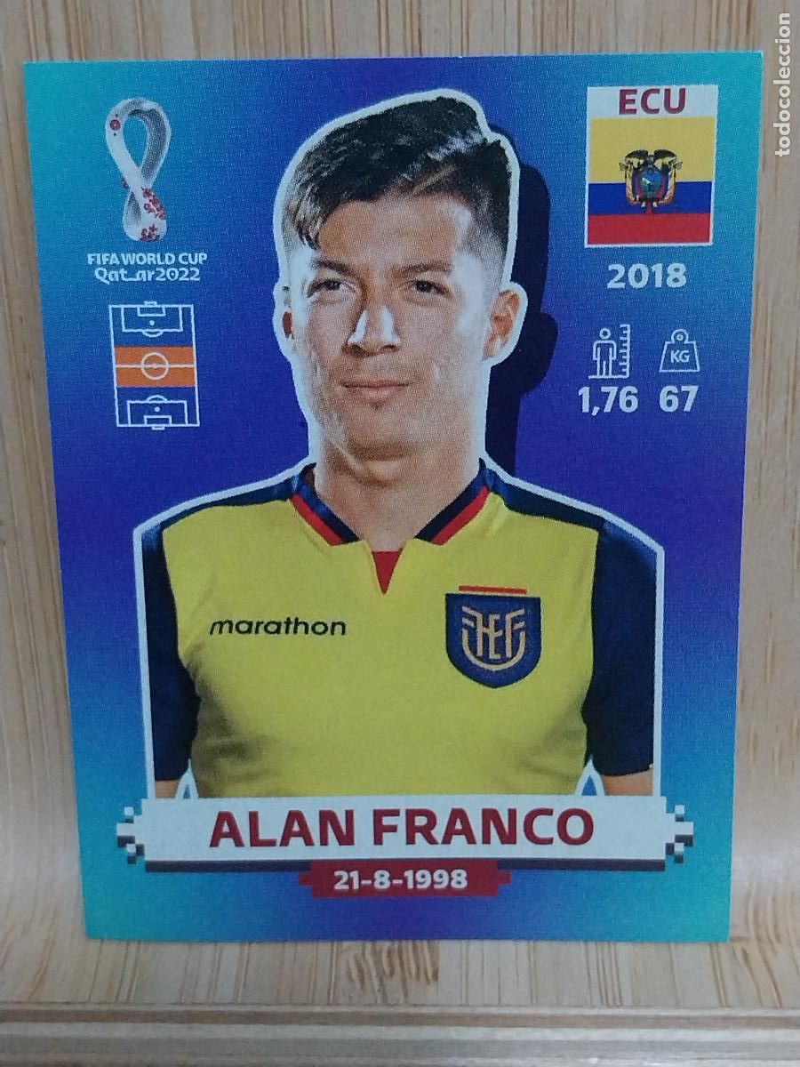 Cromos de F&uacute;tbol: FRANCO ECUADOR ECU 12 QATAR 2022 CROMO SIN PEGAR NUNCA ORIGINAL