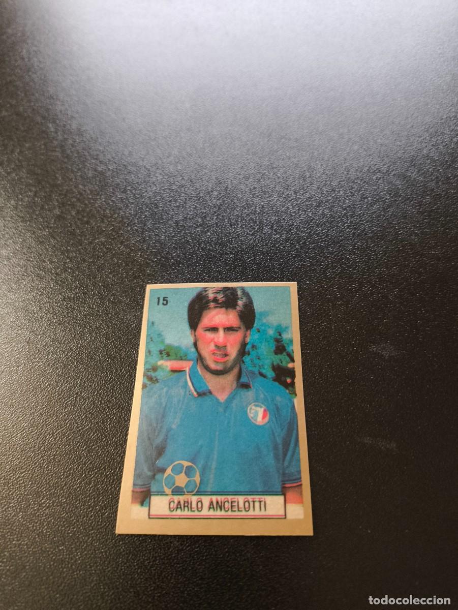 Cromos de F&uacute;tbol: 15 CARLO ANCELOTTI REAL MADRID ITALIA REYAUCA WORLD CUP MUNDIAL ITALIA ITALY 1990 NO PANINI