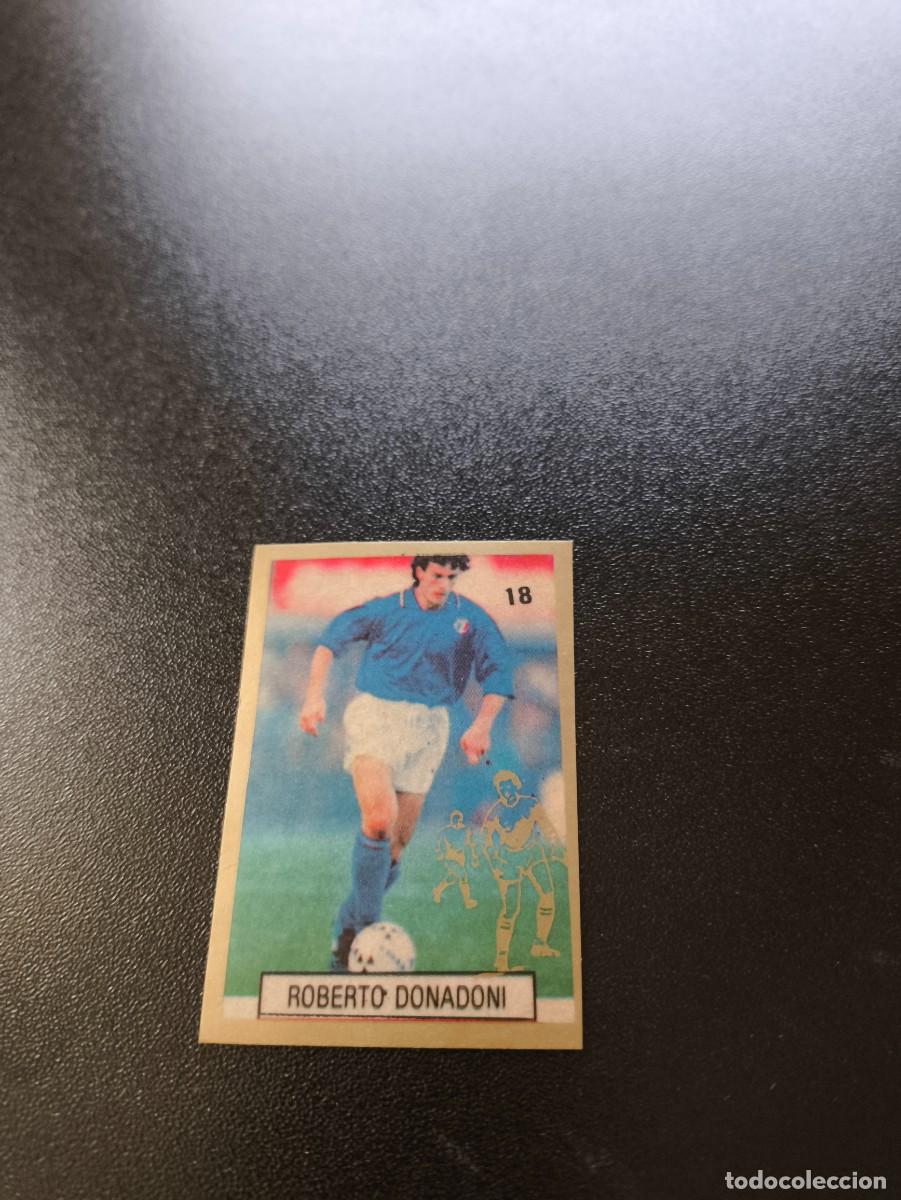 Cromos de F&uacute;tbol: 18 ROBERTO DONADONI ITALIA REYAUCA WORLD CUP MUNDIAL ITALIA ITALY 1990 NO PANINI