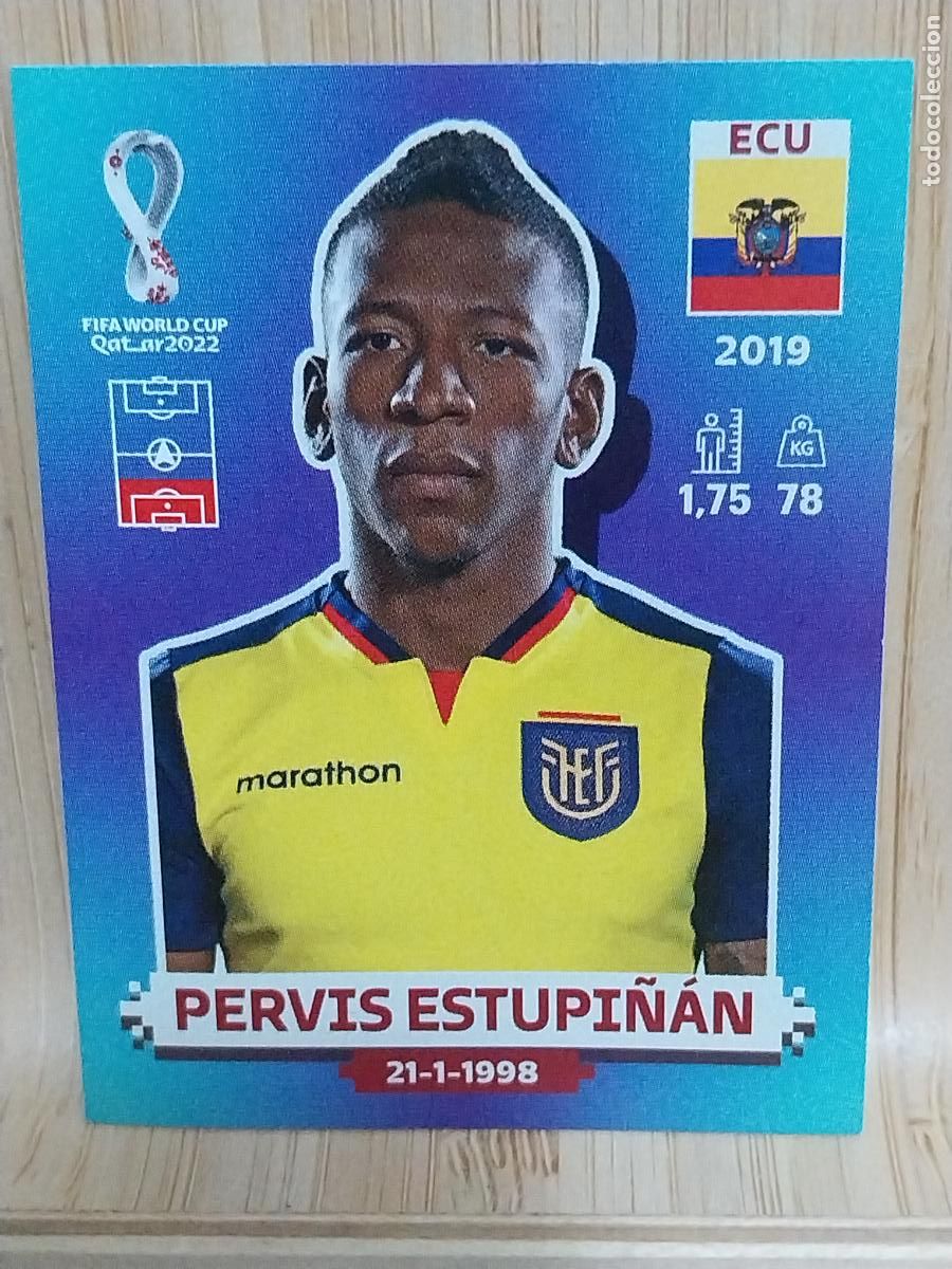 Cromos de F&uacute;tbol: ESTUPI&Ntilde;AN ECUADOR ECU 7 QATAR 2022 CROMO SIN PEGAR NUNCA ORIGINAL