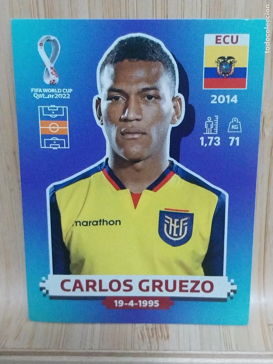 Cromos de F&uacute;tbol: GRUEZO ECUADOR ECU 13 QATAR 2022 CROMO SIN PEGAR NUNCA ORIGINAL