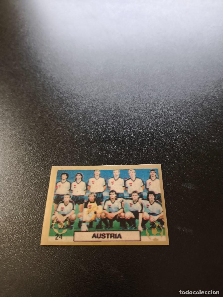 Cromos de F&uacute;tbol: 24 TEAM EQUIPO AUSTRIA &Ouml;STERREICH REYAUCA WORLD CUP MUNDIAL ITALIA ITALY 1990 NO PANINI