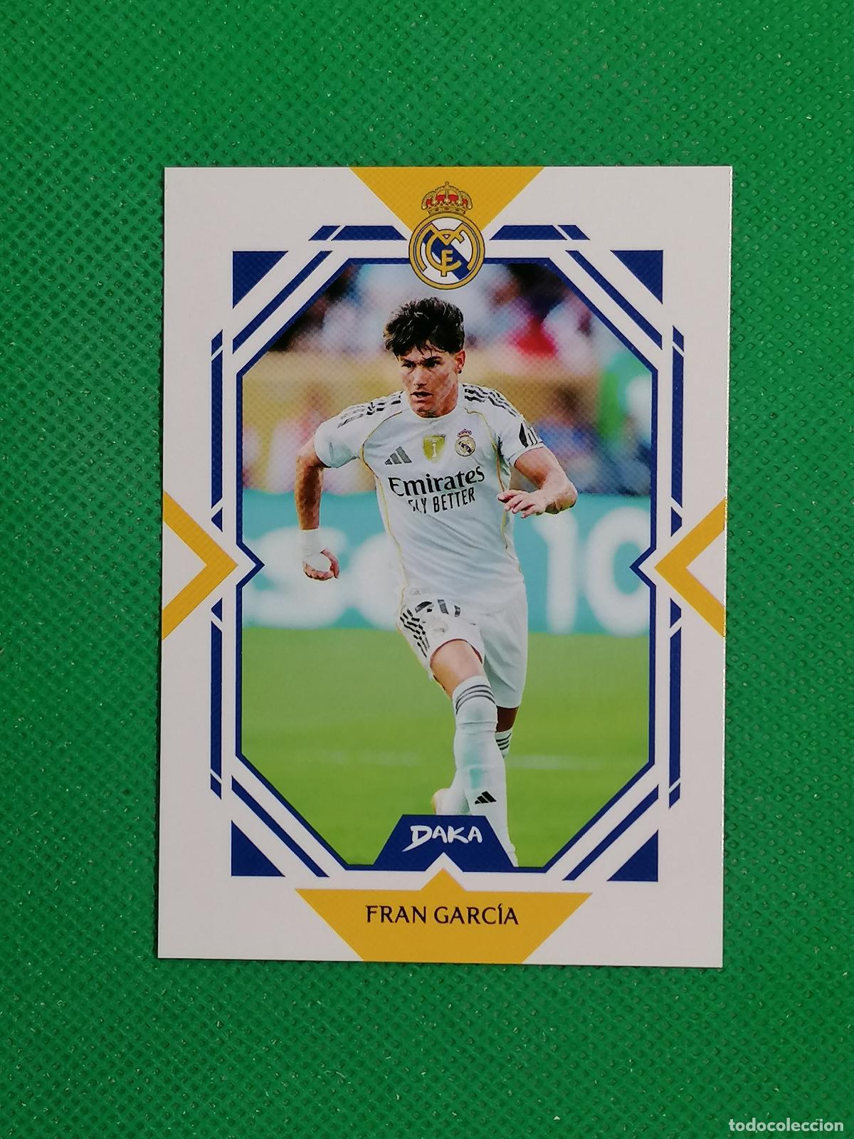 Cromos de F&uacute;tbol: RM-20-A FRAN GARCIA ⚽ DAKA TOP AUDIENCE REAL MADRID 2025 2026 25 26 ⚽