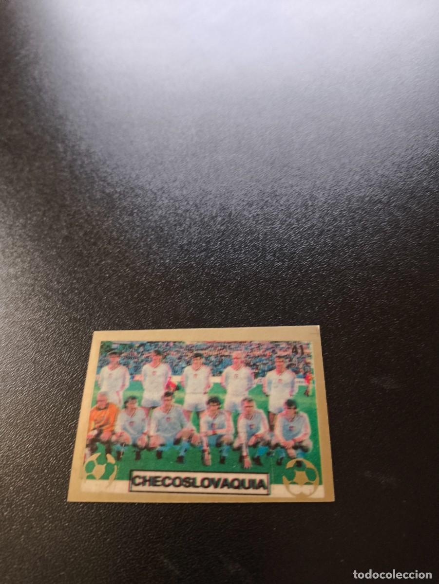 Cromos de F&uacute;tbol: 41 EQUIPO TEAM CHECOSLOVAQUIA ČESKOSLOVENSKO REYAUCA WORLD CUP MUNDIAL ITALIA ITALY 1990 NO PANINI