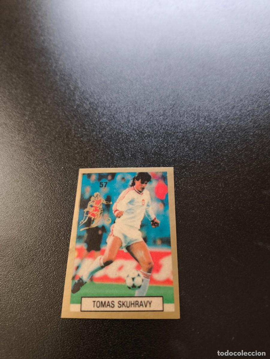 Cartes &agrave; collectionner de Football: 57 TOMAS SKUHRAVY CHECOSLOVAQUIA REYAUCA WORLD CUP MUNDIAL ITALIA ITALY 1990 NO PANINI