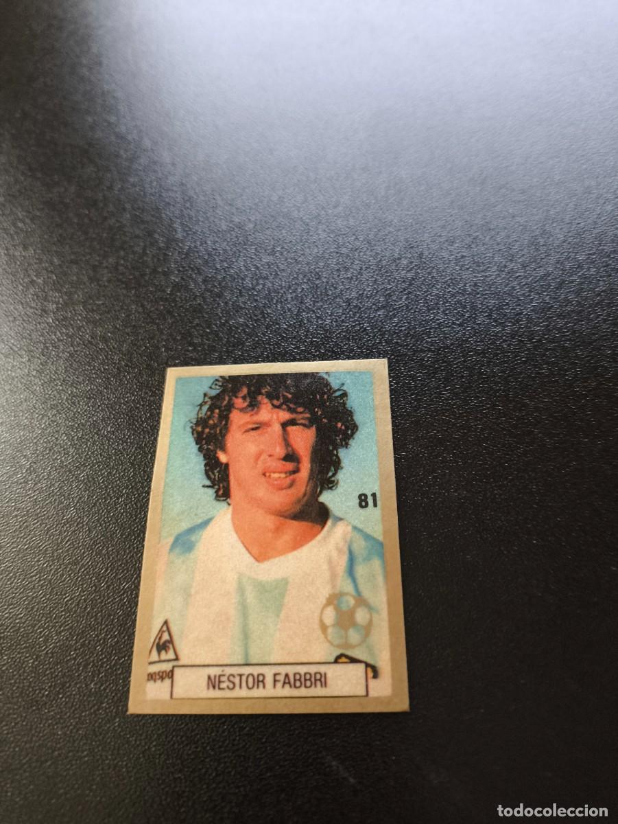 Cromos de F&uacute;tbol: 81 NESTOR FABBRI ARGENTINA REYAUCA WORLD CUP MUNDIAL ITALIA ITALY 1990 NO PANINI