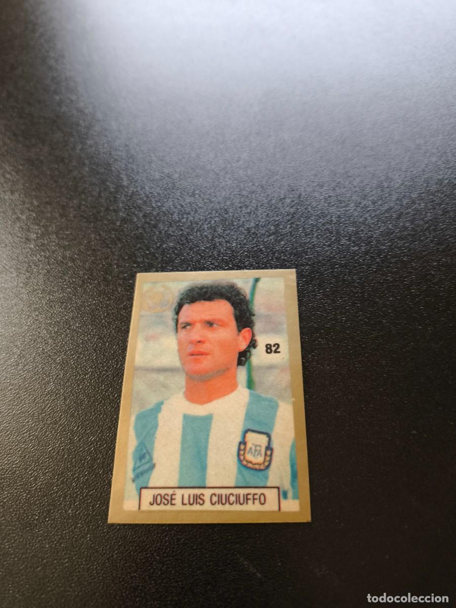 Cromos de F&uacute;tbol: 82 JOSE LUIS CIUCIUFFO ARGENTINA REYAUCA WORLD CUP MUNDIAL ITALIA ITALY 1990 NO PANINI